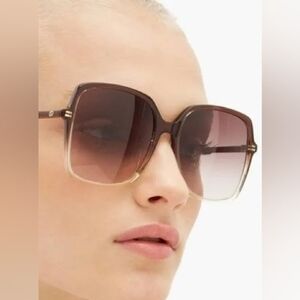 Gucci Women's Gradient Burgandy Sunglasses